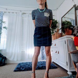 Corduroy Skirt Blue - Small